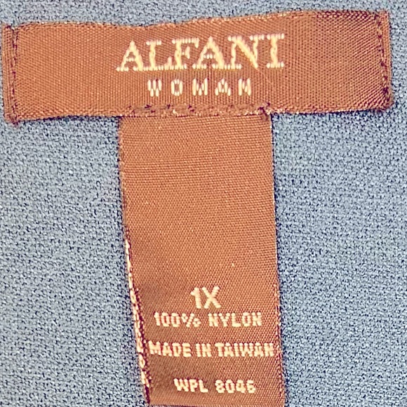 Nylon Blue Long sleeve Shirt | 1X - Picture 3 of 3